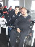 Raffle winner Ryan Durham meets Indycar driver Danica Patrick